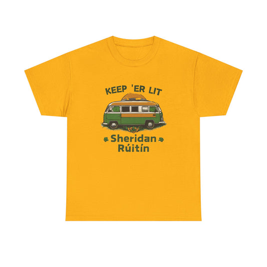 'Keep 'Er Lit' Sheridan Rúitín Campervan Graphic Tee